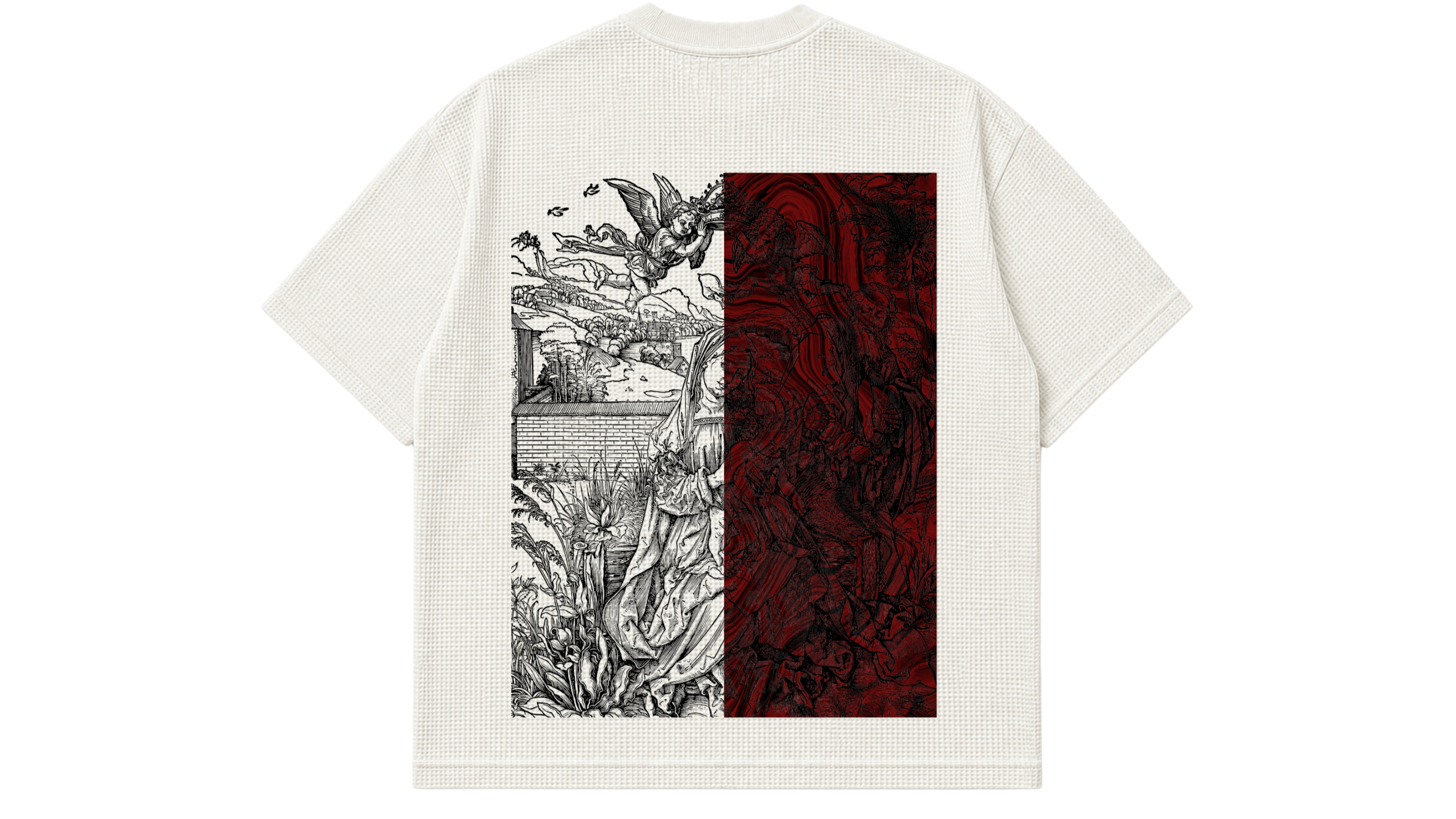 DELIRIUM WAFFLE TSHIRT- BOXY FIT