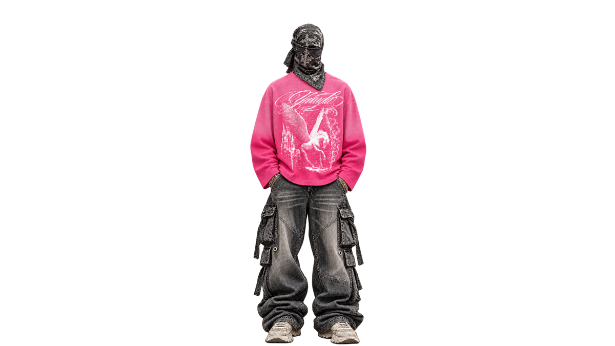 ETERNAL — PINK OMBRE WAFFLE KNIT