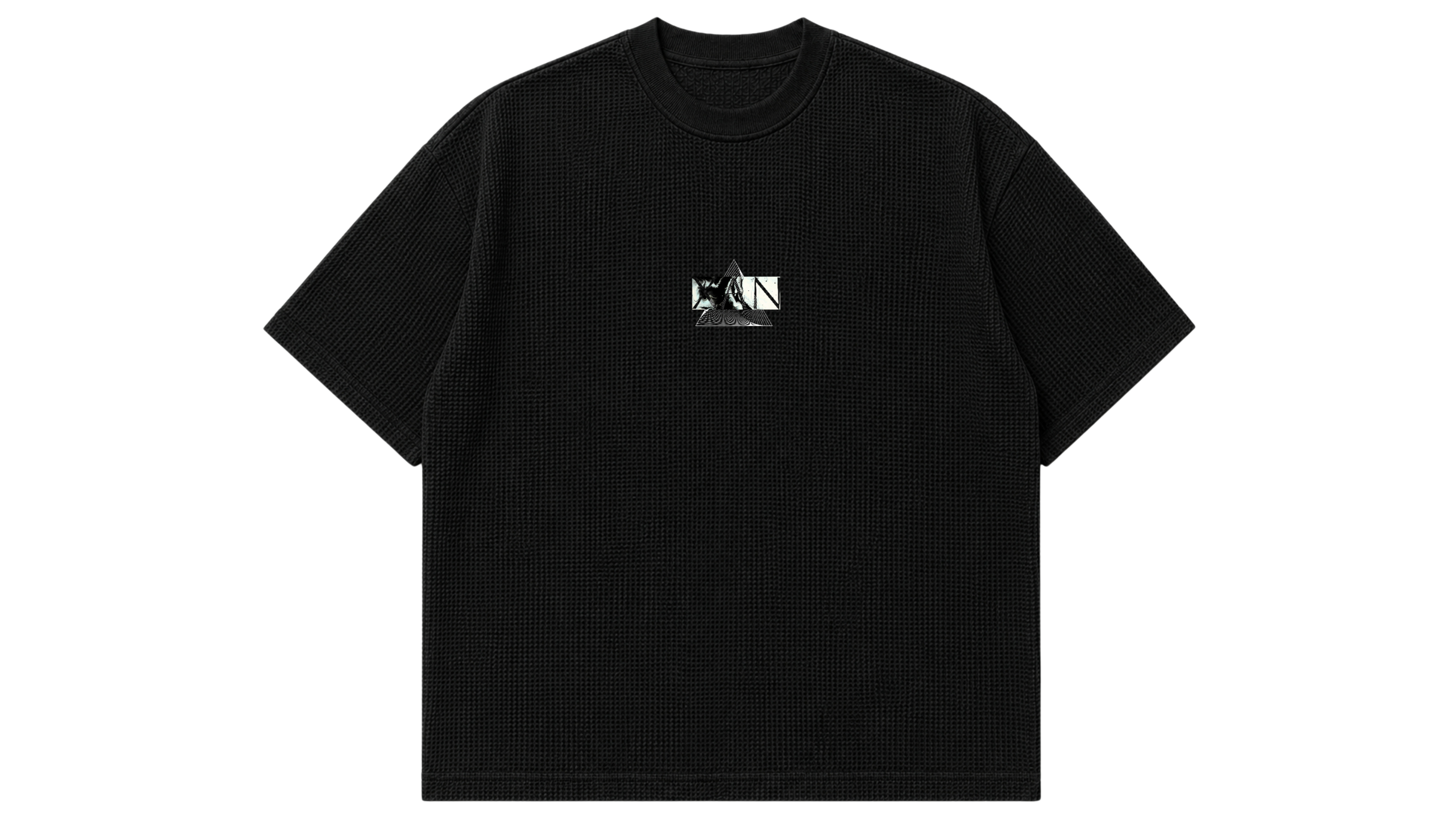 XAN BASICS — BLACK WAFFLE KNIT