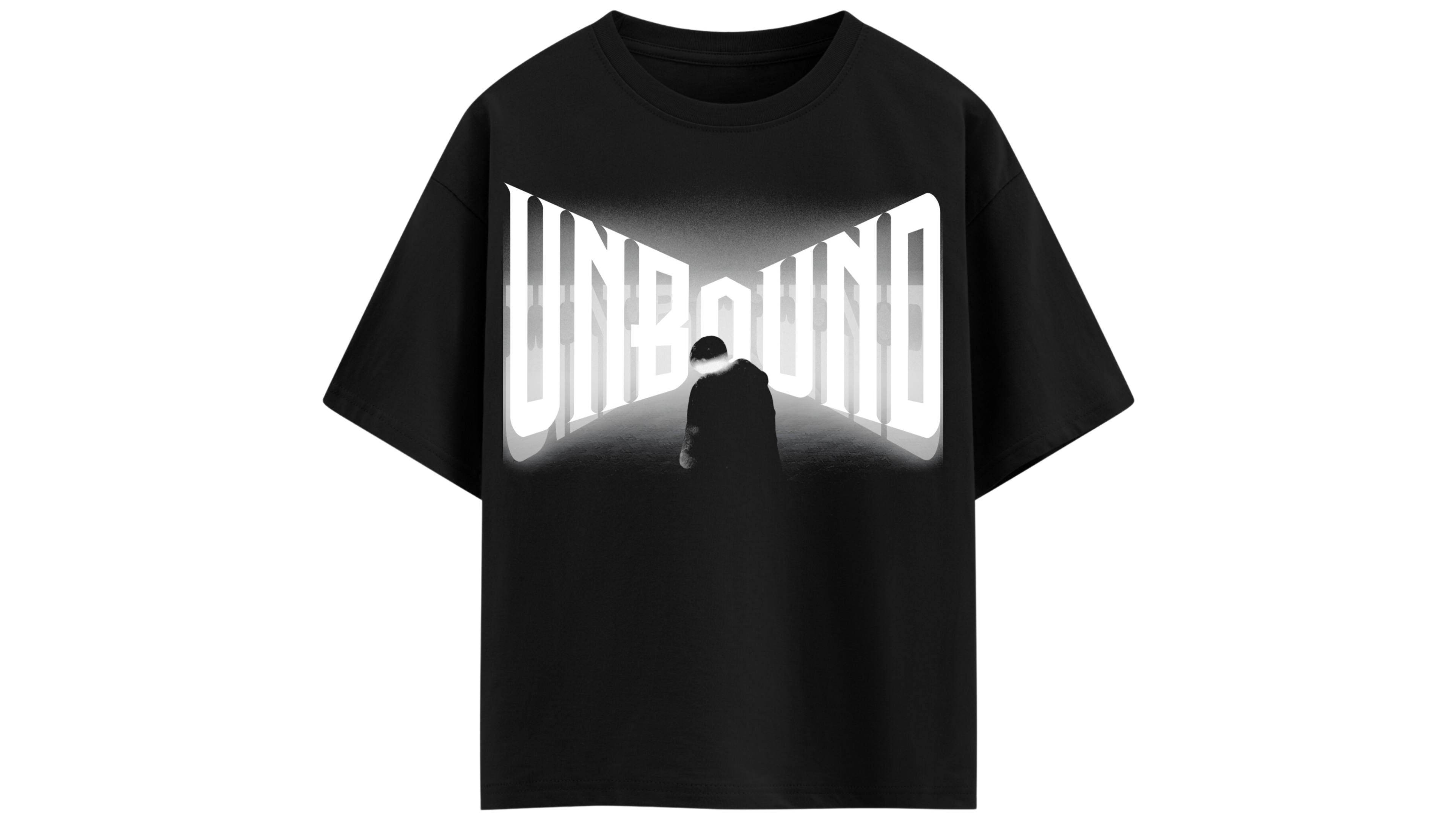 UNBOUND BLACK OVERSIZED T-SHIRT