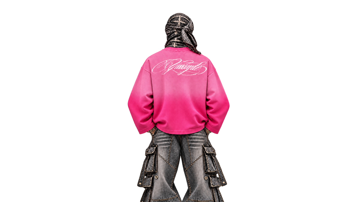 ETERNAL — PINK OMBRE WAFFLE KNIT