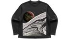 LUNAR WAFFLE KNIT OVERSIZED FULL-SLEEVE T-SHIRT