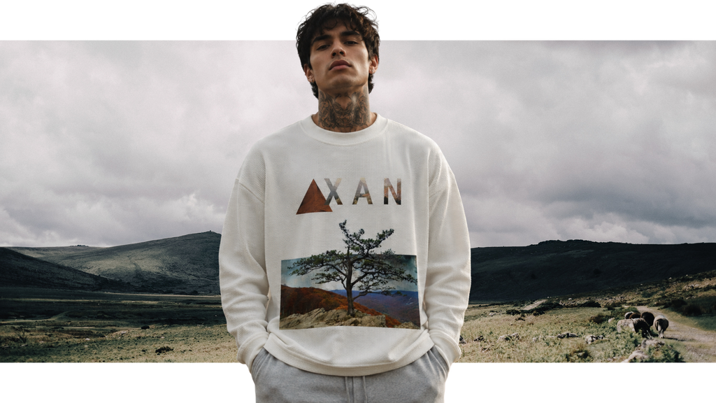 BONZAI OFF-WHITE WAFFLE KNIT FULL SLEEVE T-SHIRT