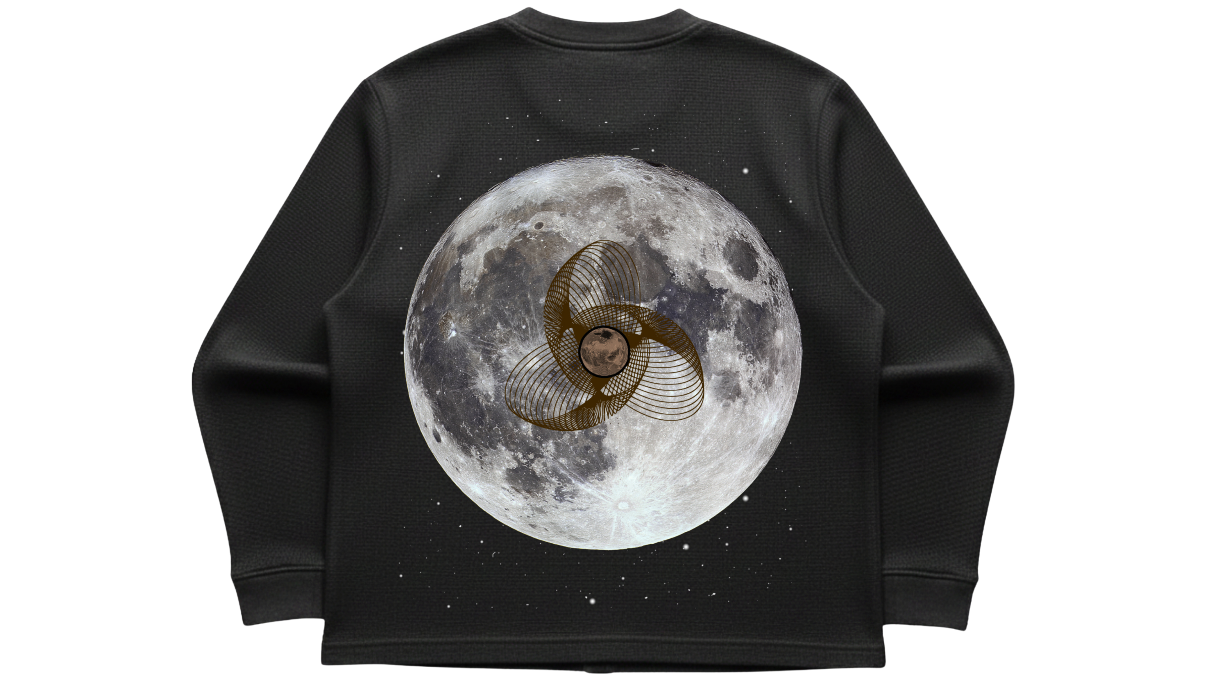 LUNAR WAFFLE KNIT OVERSIZED FULL-SLEEVE T-SHIRT