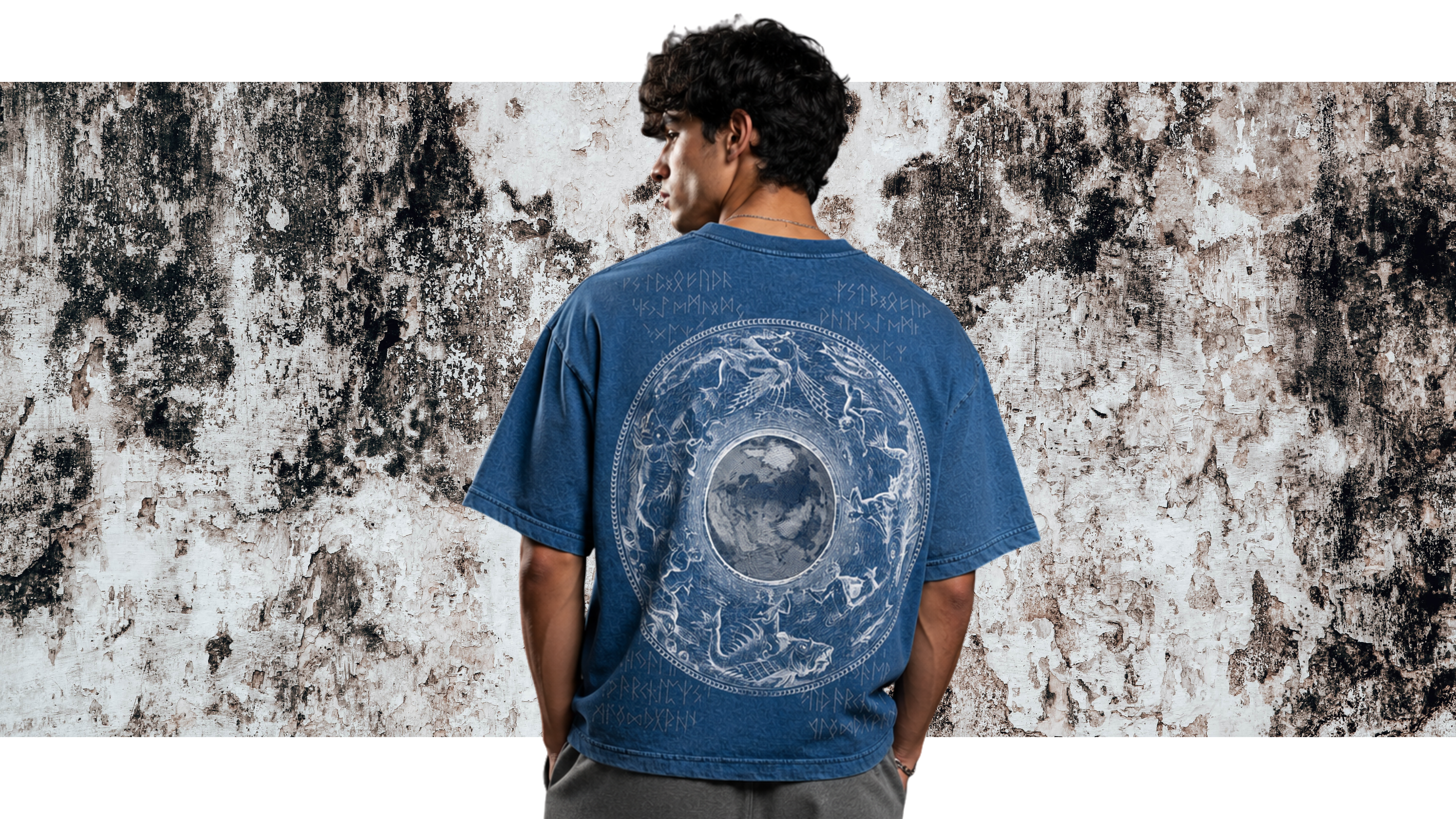 XAN DENIM — PRINTED BOXY FIT T-SHIRT