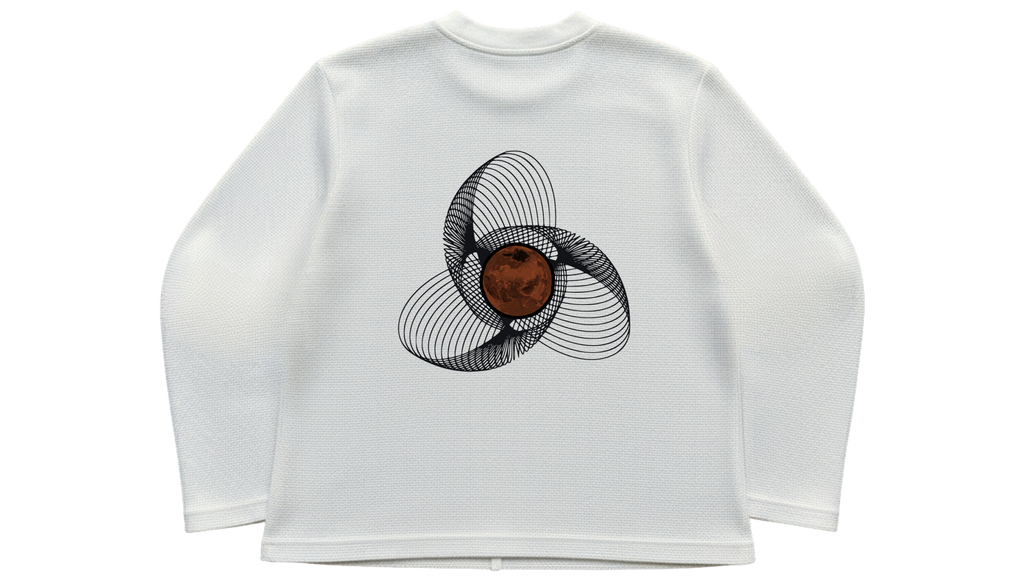 BONZAI OFF-WHITE WAFFLE KNIT FULL SLEEVE T-SHIRT