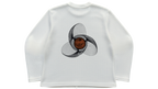 BONZAI OFF-WHITE WAFFLE KNIT FULL SLEEVE T-SHIRT