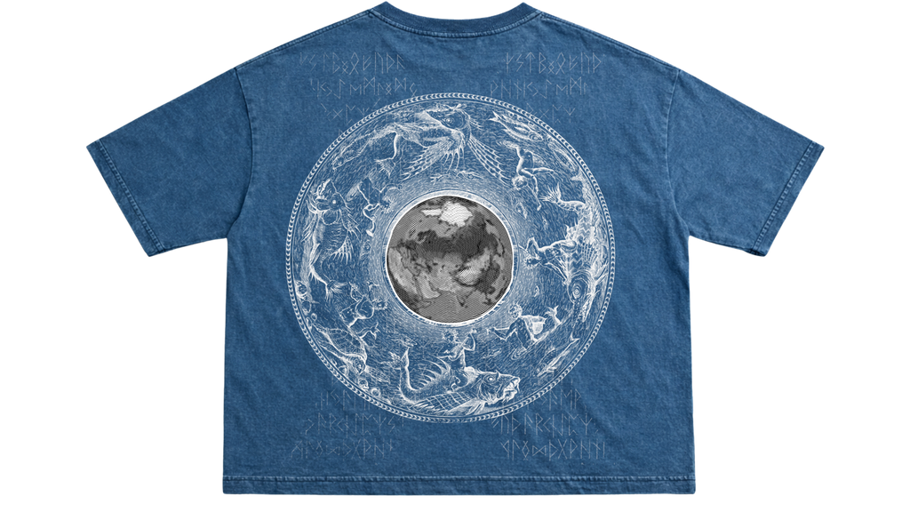 XAN DENIM — PRINTED BOXY FIT T-SHIRT