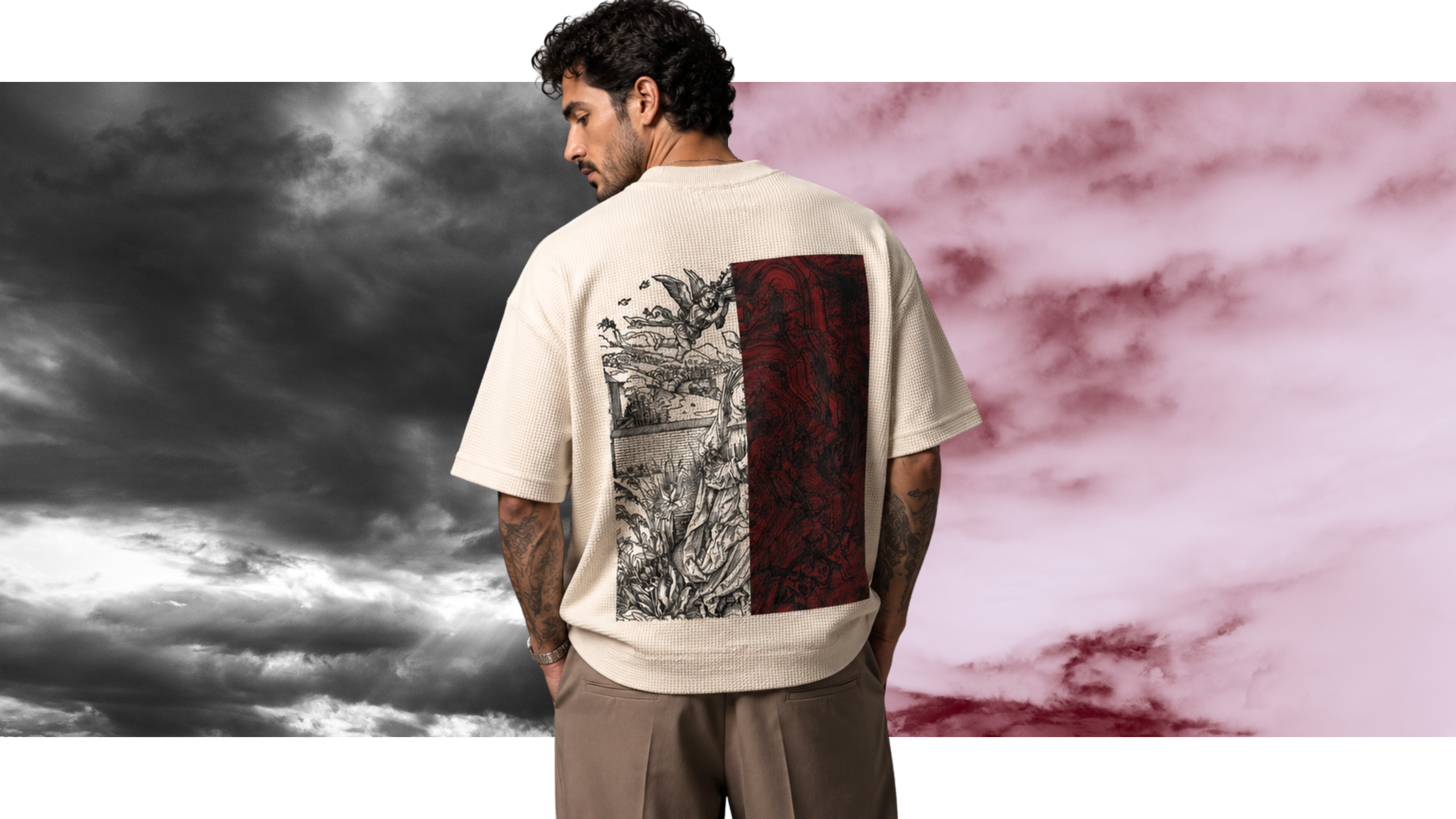 DELIRIUM WAFFLE TSHIRT- BOXY FIT