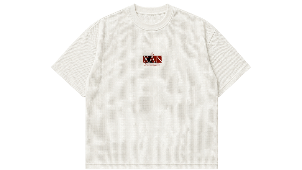XAN BASICS — OFF-WHITE WAFFLE KNIT