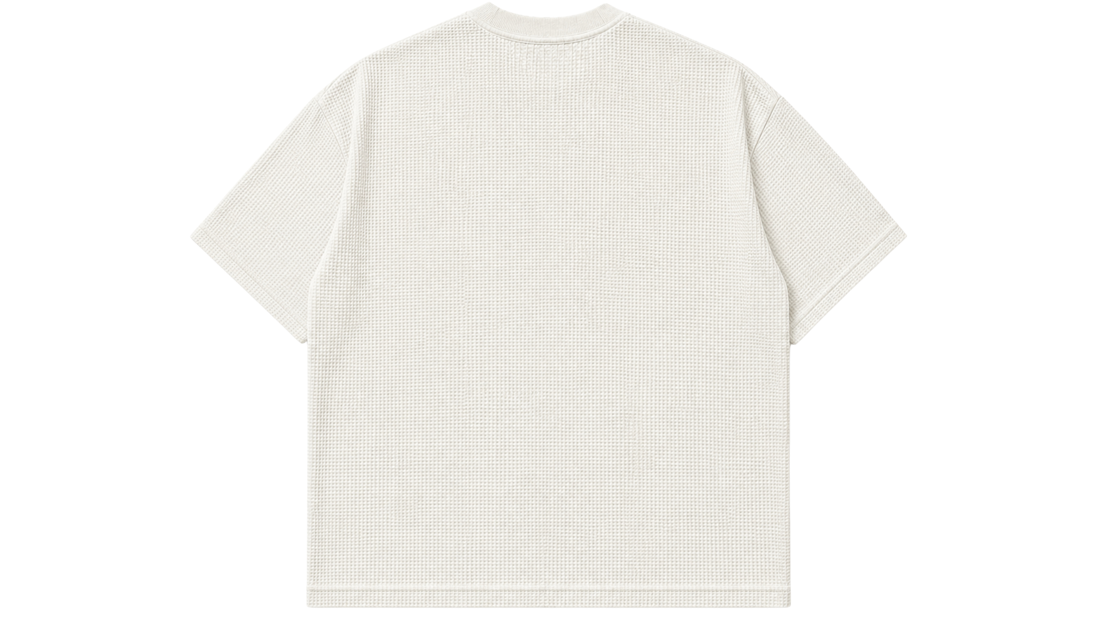 XAN BASICS — OFF-WHITE WAFFLE KNIT