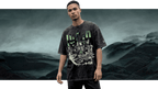LUCID OVERSIZED ACID WASH T-SHIRT