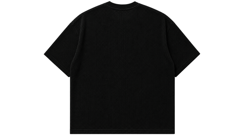 XAN BASICS — BLACK WAFFLE KNIT