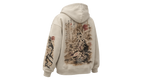 OBSERVANCE cream boxy hoodie — back