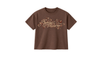 RESTRAINT brown boxy tee — front