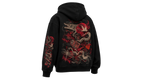REVERENCE black boxy hoodie — back